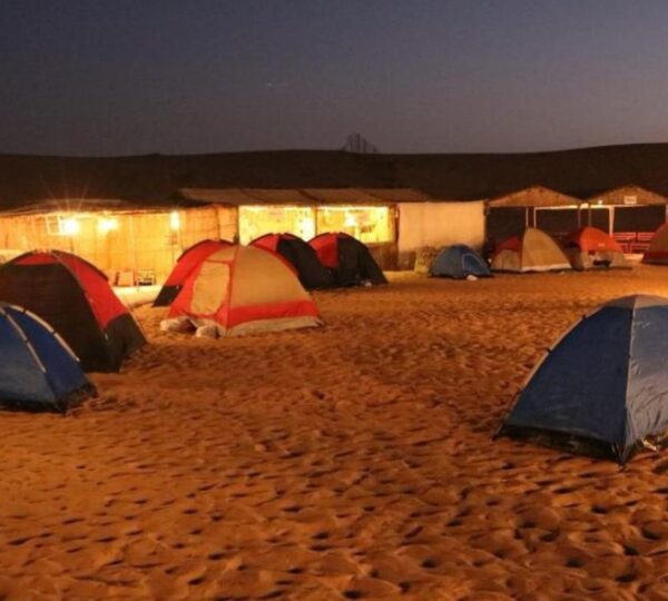 Overnight desert safari camping