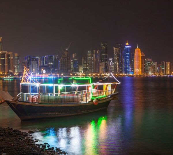 Marina dhow cruise night party view