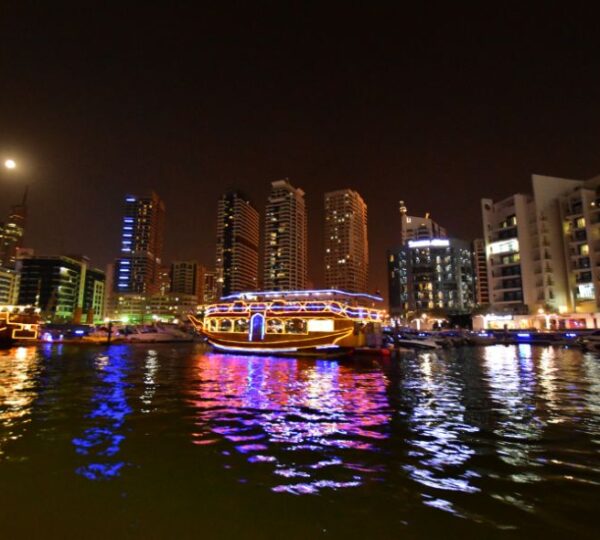 Dubai sea view in night