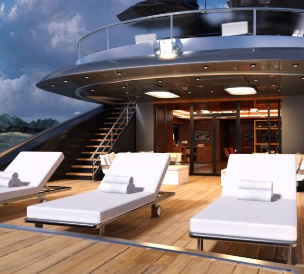 Luxury yacht view